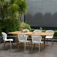 thumbnail image 1 of Amazonia Sydney 7-Piece 100% FSC Teak Wood Rectangular Patio Dining Set, 1 of 10
