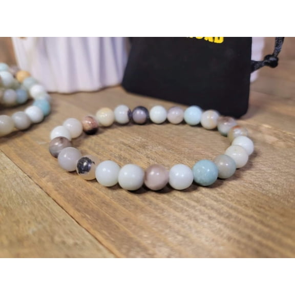 Amazonite 8mm Stretch genuine crystal amazonite bracelet
