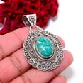 thumbnail image 1 of Amazonite - Colorado Mines 925 Sterling Silver Bali Pendant 2.22" P96147, Christmas Gift, 1 of 4