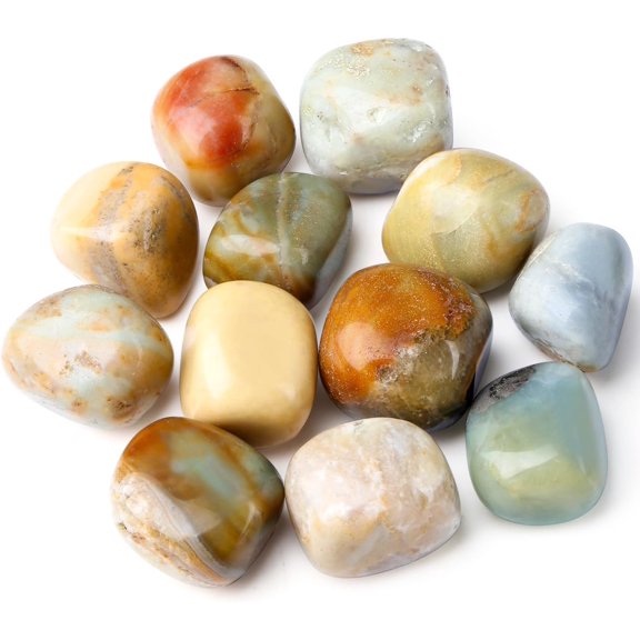 Amazonite Crystals Healing Crystal Stones Set Natural Crystals Bulk Irregular Stones 0.45 lbs