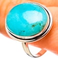 thumbnail image 1 of Amazonite Ring Size 12.75 (925 Sterling Silver)  - Handmade Boho Vintage Jewelry RING131987, 1 of 3