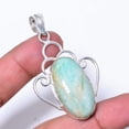thumbnail image 1 of Amazonite - Russia Designer Handmade 925 Sterling Silver Pendant 1.95" P473, 1 of 1