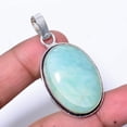 thumbnail image 1 of Amazonite - Russia Designer Handmade 925 Sterling Silver Pendant 1.95" P82, 1 of 1