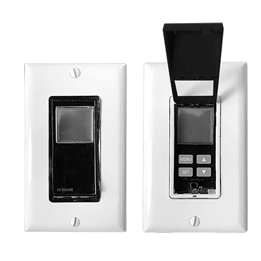 Black Programmable Timer Switch with Daylight Savings