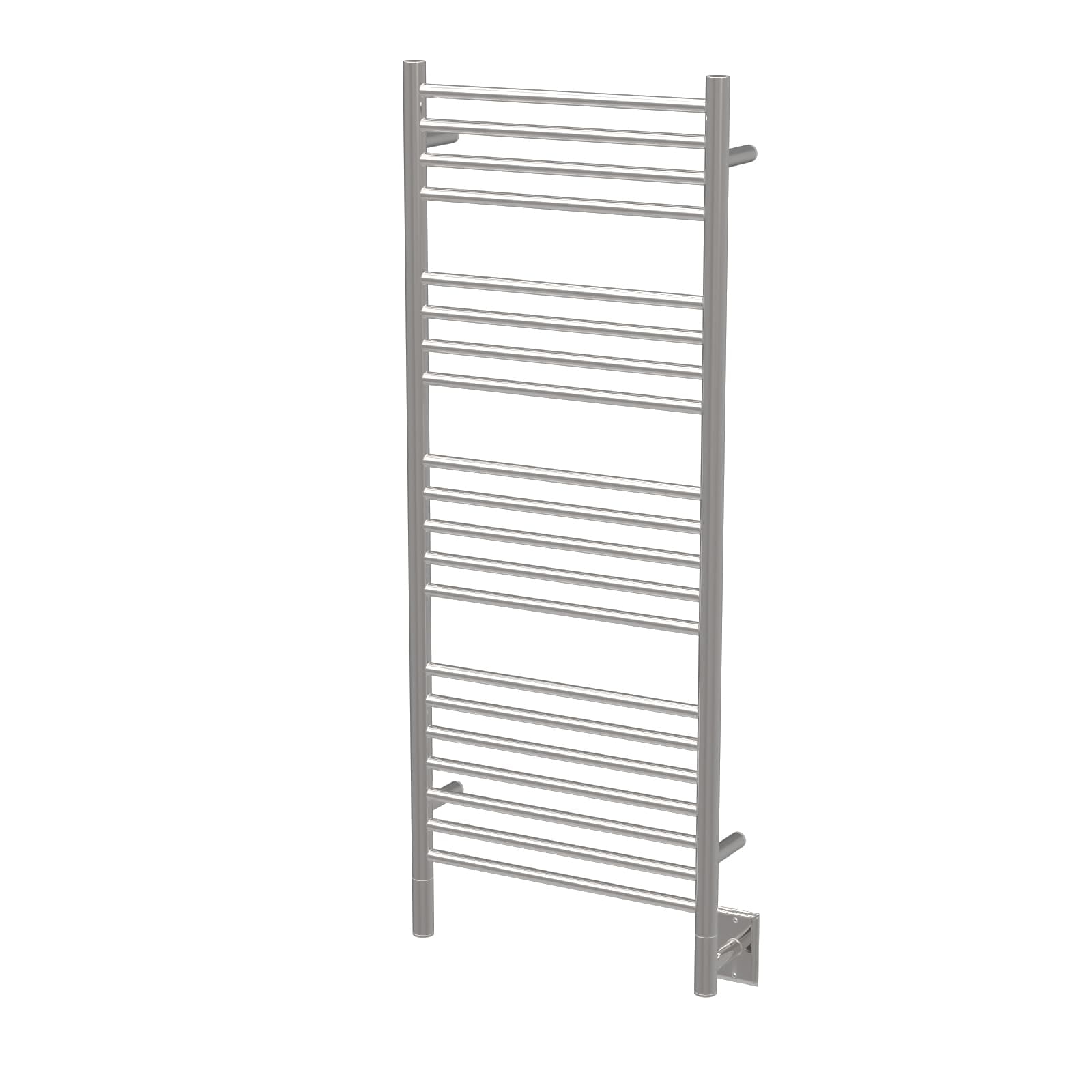 Polished Stainless Steel Electric Towel Warmer with 20 Bars