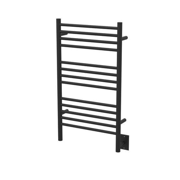Amba Jeeves CSMB-20 C Straight Electric Heated Towel Warmer - Matte Black