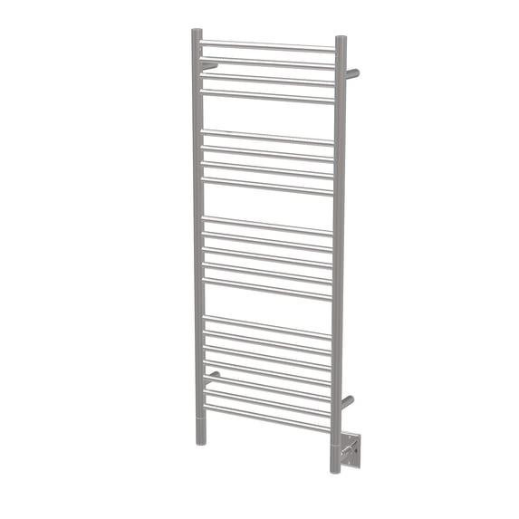 Amba Jeeves DSP Model D Straight 20-Bar Hardwired Towel Warmer - Silver
