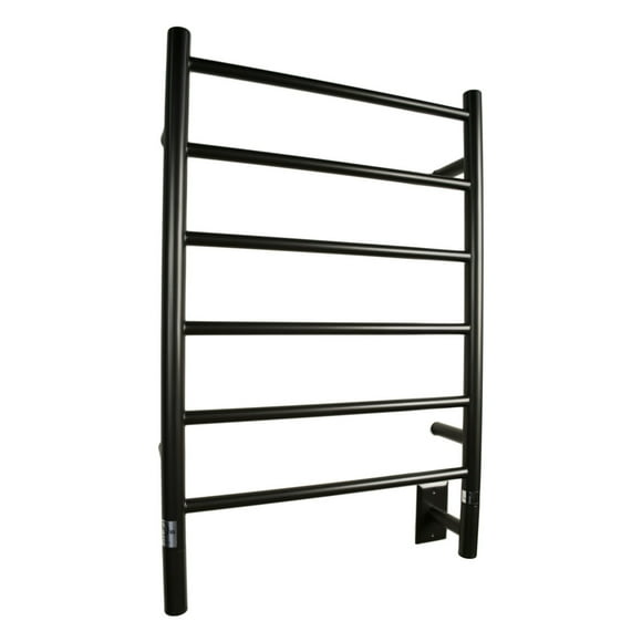 Amba Jeeves J Straight Heated Towel Warmer Rack For Bathroom - Oil Rubbed Bronze, 80 Watts, 0.75 Amps, 110 Volts