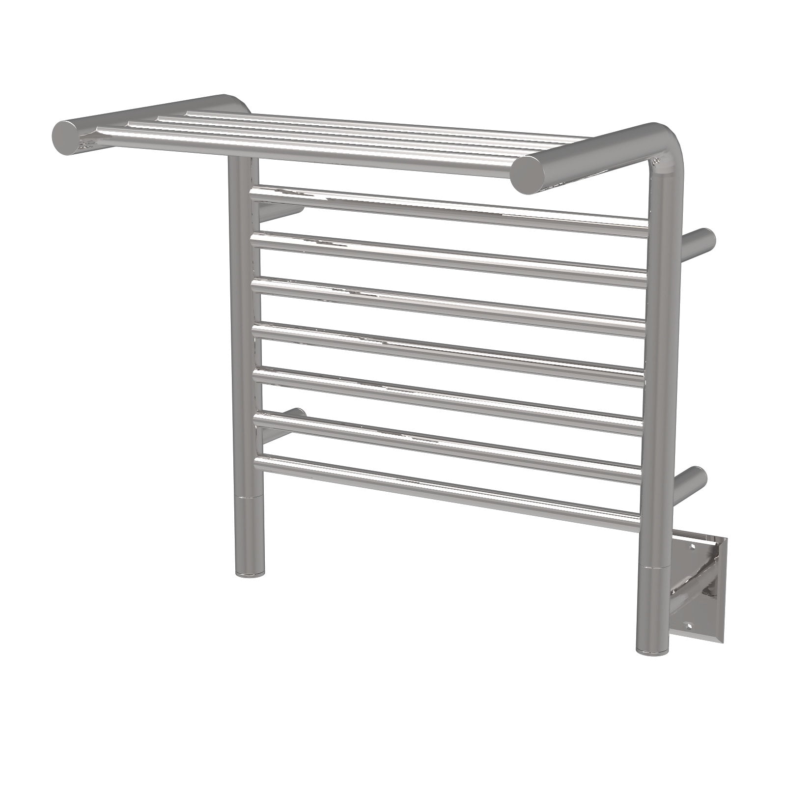 Polished Nickel Modern Wall Mounted Stainless Steel Shelf