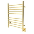 thumbnail image 1 of Amba Products 33.5" Gold Hardwired Straight 10 Polished Bar Towel Warmer, 1 of 3