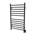thumbnail image 1 of Amba Products 43" Matte Black Large Hardwired Straight Brushed 12 Bar Towel Warmer, 1 of 3
