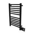 thumbnail image 1 of Amba Quadro Q-2033 Dual-Purpose Towel Warmer and Radiator with 12 Bars, Matte Black Finish, 1 of 3