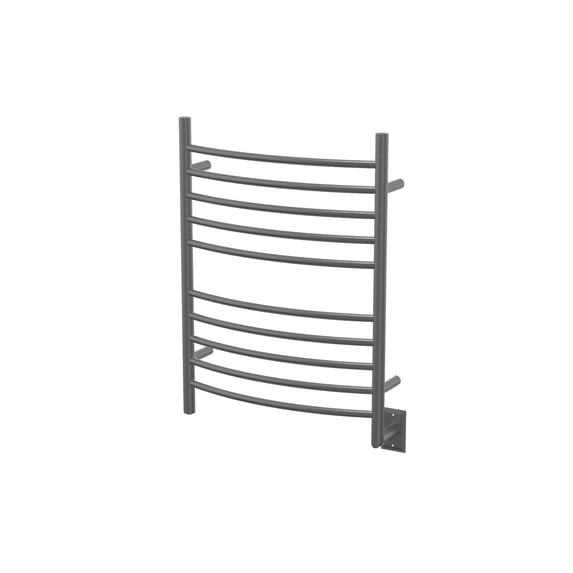 Amba Radiant RWH-CB Curved 10-Bar Hardwired+Plug-in Towel Warmer - Silver