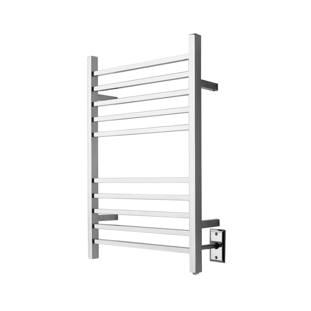 Amba Radiant Square Hardwired Heated Towel Warmer Rack For Bathroom