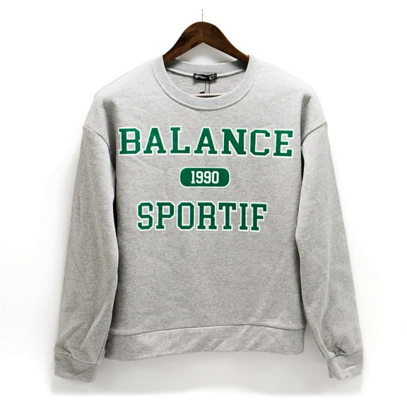 Ambar Women's Balance Fleece Sweatshirt, Grey  Green,M - US
