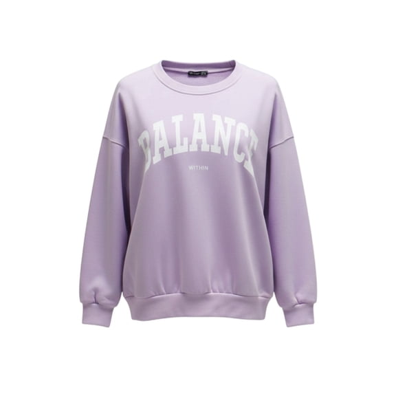 Ambar Women's Balance Fleece Sweatshirt, Purple,L - US