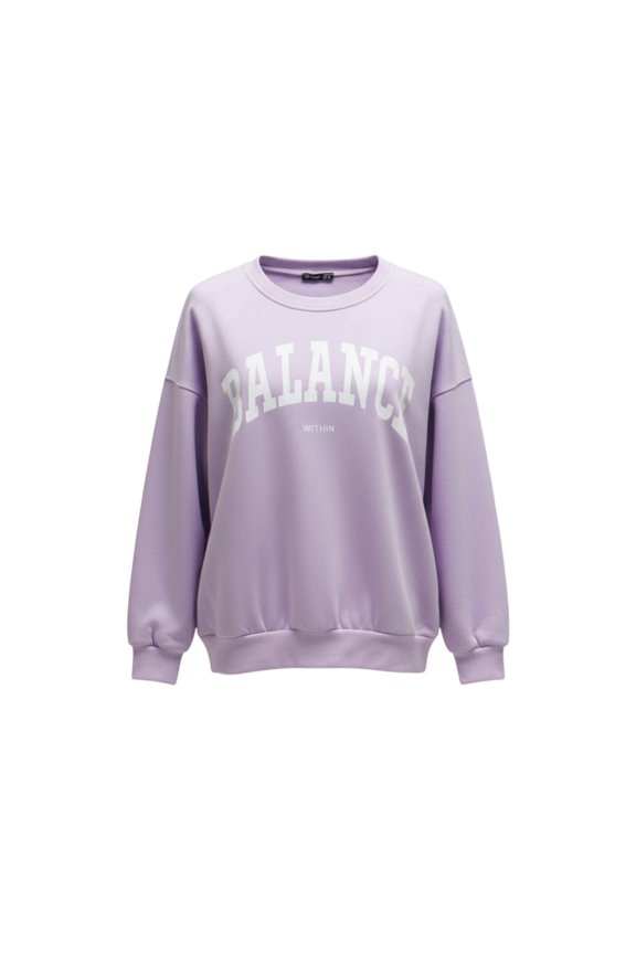 Women's Balance Fleece Sweatshirt, Purple,M - US