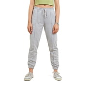 Ambar Women's High-Rise Cotton Jogger Pants, Grey,S - US