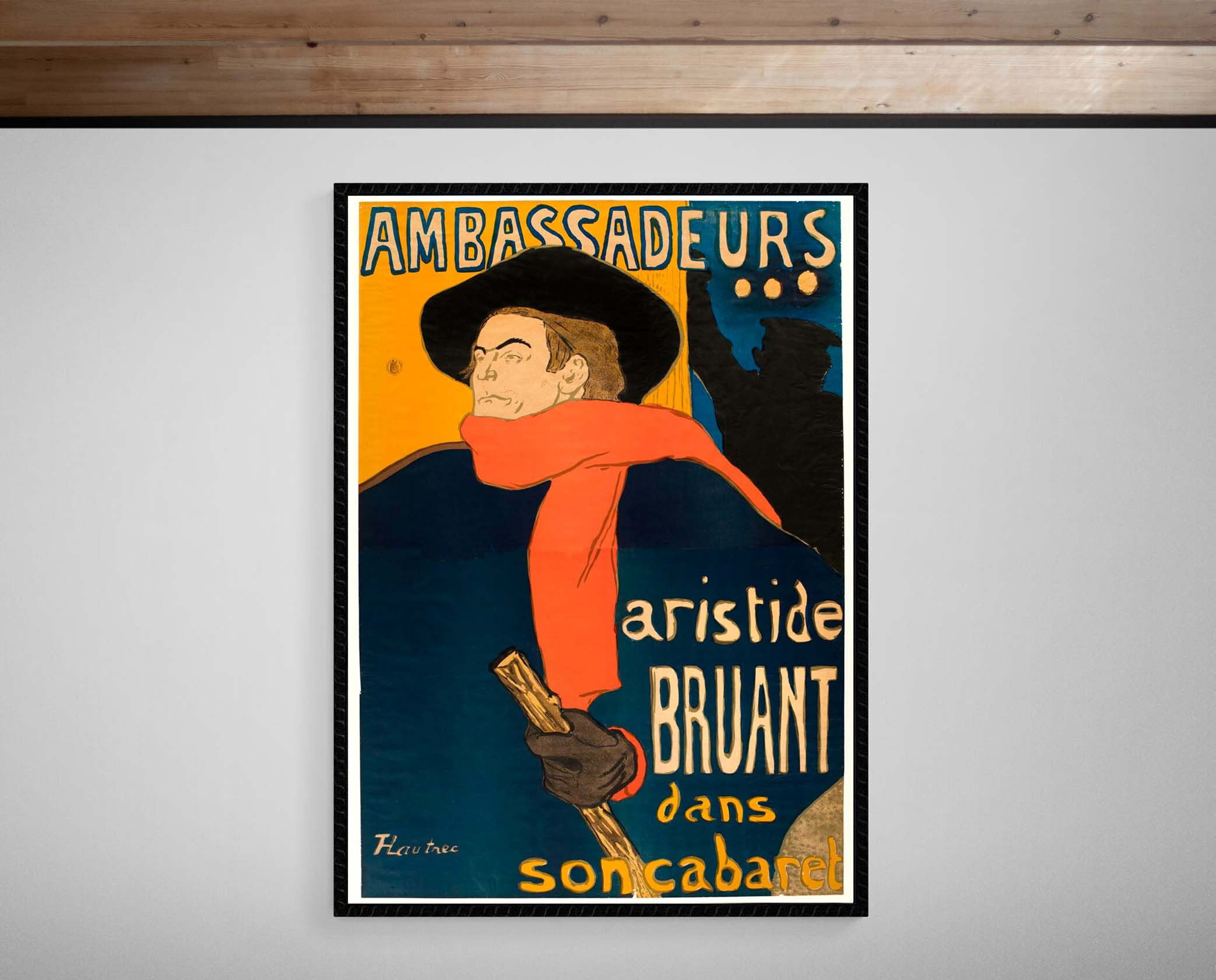 Ambassadeurs • Aristide Bruant dans son cabaret • Art Nouveau • 1892 ...