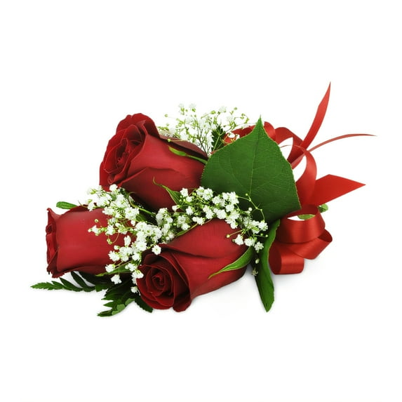 Ambassador Floral Co - Rose Trio Wrist Corsage - Standard
