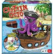 Ambassador Games Captain Octo - Kids Strategy Game, Wobbling Boat Challenge, Pirate & Treasure Themed, Stacking & Balance, Ages 4+, 2-4 Players