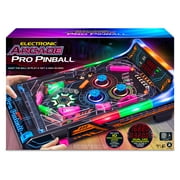 Ambassador Games Electronic Arcade Pro Pinball - Light & Sound Tabletop Game, Dual LED Scoreboard, 10 Professional-Grade Features, Adults Kids Age 6+