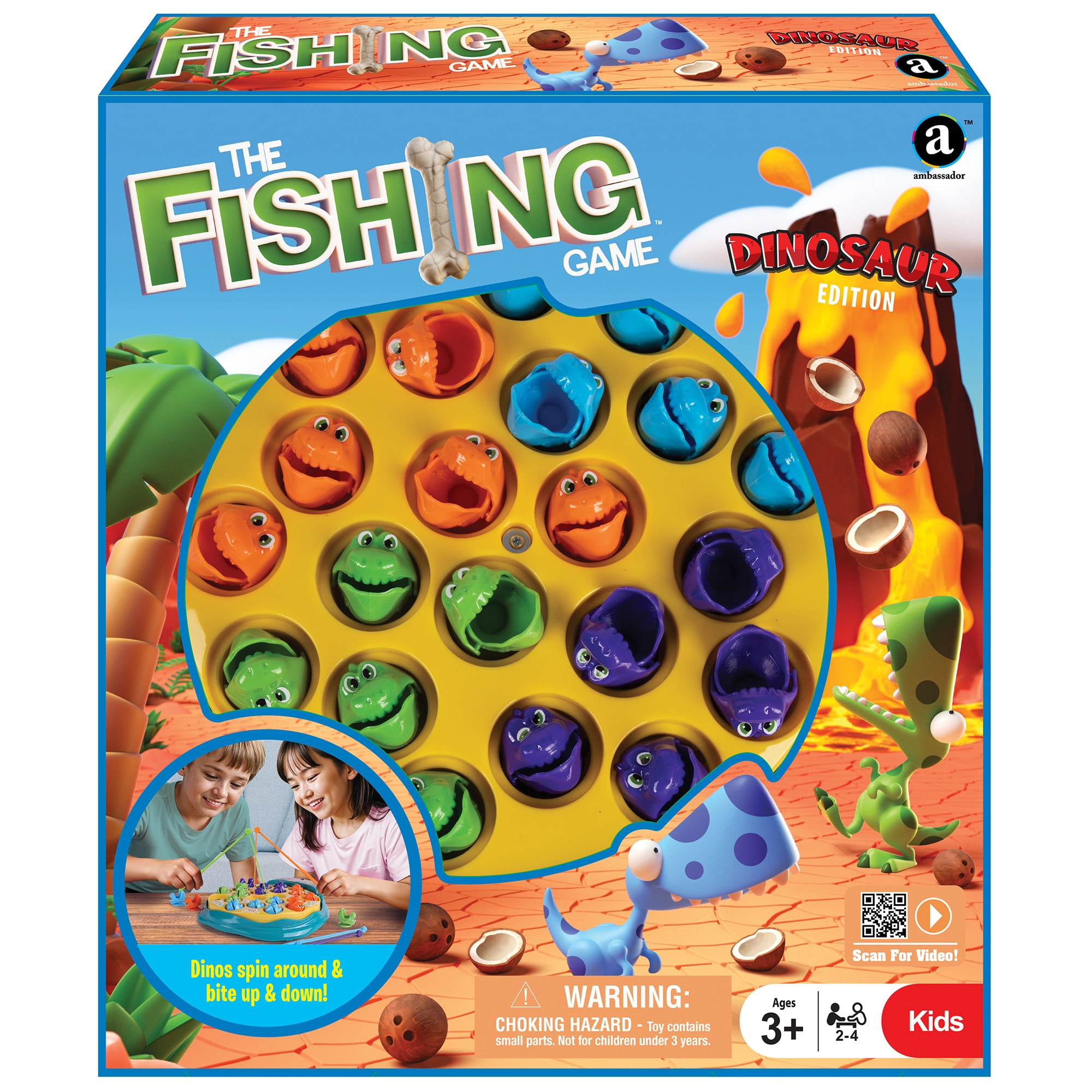 Ambassador, The Fishing Game Dinosaur Edition, 21 dinos, Kids Ages