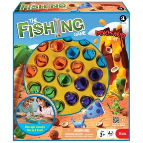 Ambassador Games: The Fishing Game - Dinosaur Edition - Classic Animated Catching Game, Dinos Spin Around & Bite Up & Down, Kids Ages 3+, 2-4 Players