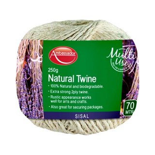 Love, Laugh, Craft 3-Ply Flexible Jute Cord Twine, 100-Yds, Natural