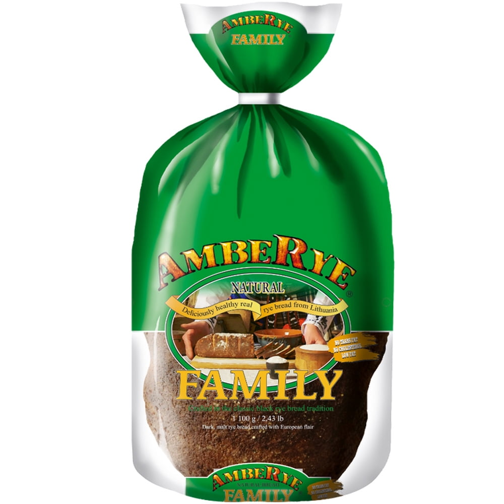 AmbeRye Family Pack Classic Black Rye Bread Product of Lithuania 1100g ...