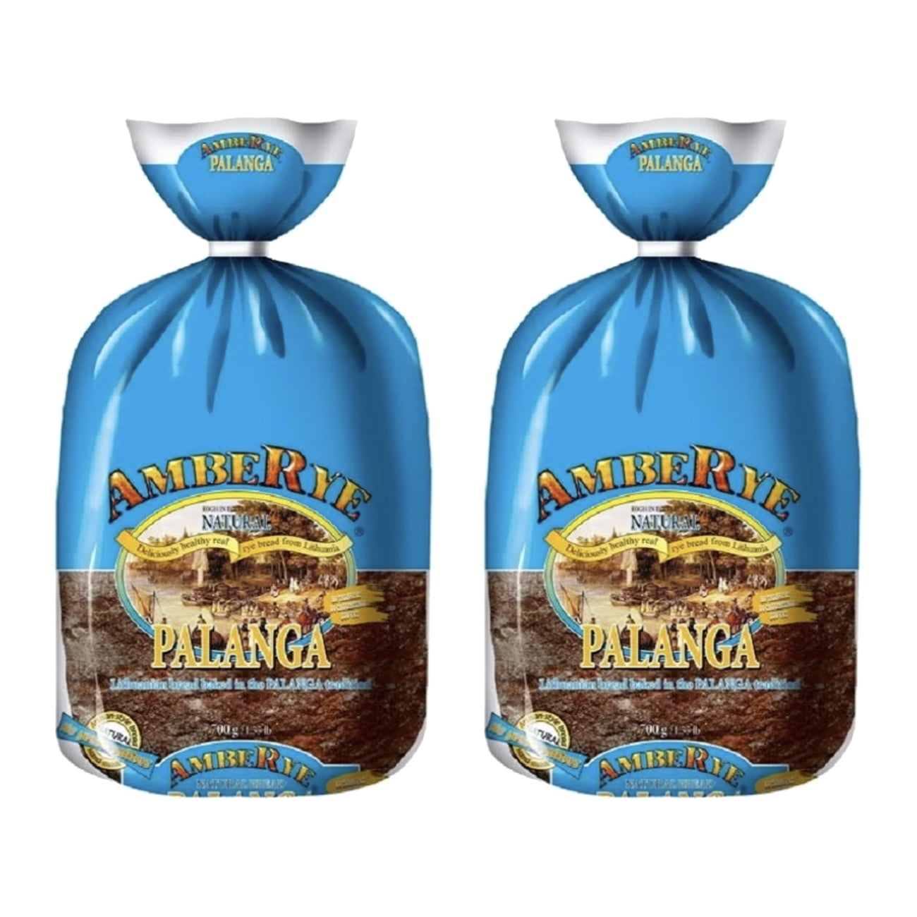 AmbeRye, Rye Bread, 700g/1.54lb, Set of 2, Traditional Lithuanian ...