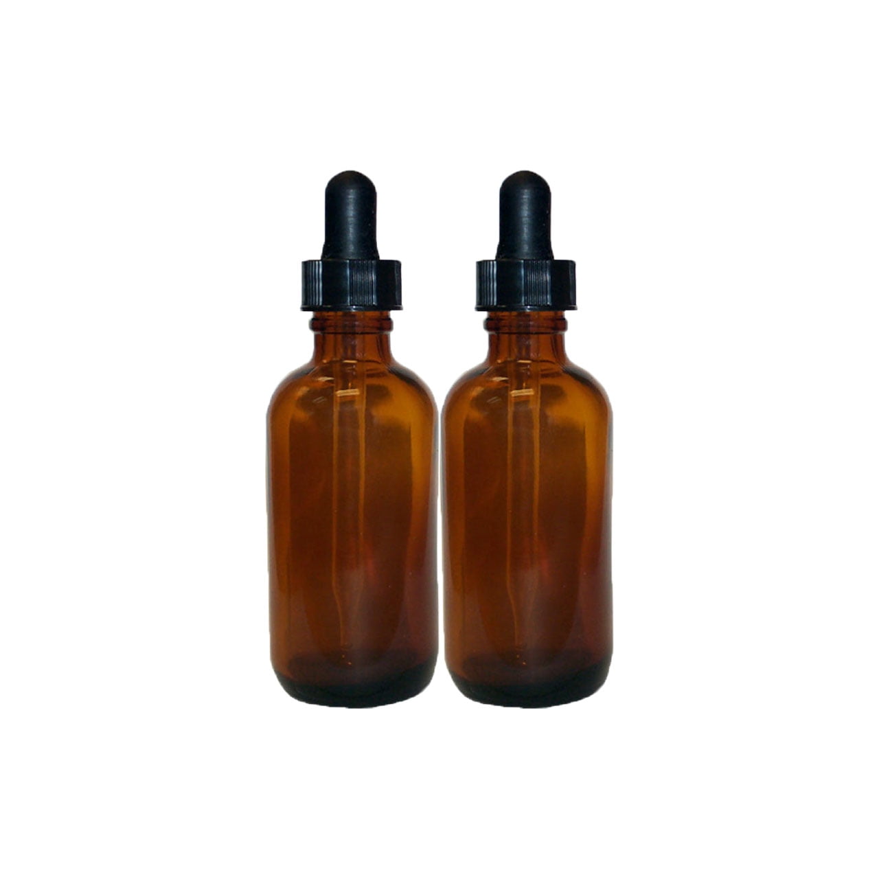 Amber 1oz Dropper Bottle (30ml) Pack of 2 - Glass Tincture Bottles