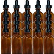 Amber 2oz Dropper Bottle 60ml Pack of 20 - Glass Tincture Bottles with Eye Droppers for Essential Oils & More Liquids - Leakproof Travel Bottles
