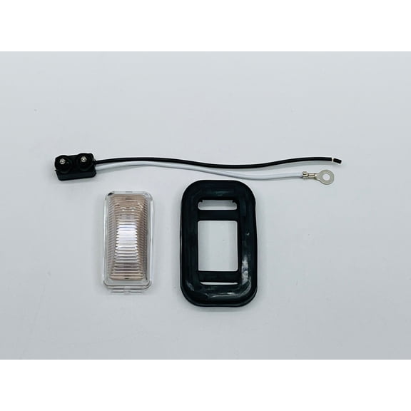 Amber 6 LED 2.5" Truck Trailer RV Side Marker Clearance Light Clear Lens