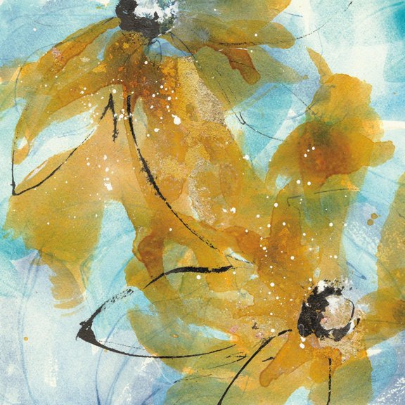 Art.com Amber Blue I Art Print by Chris Paschke, 24" x 24"