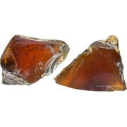Amber Crystal Raw Stones 2 Pieces