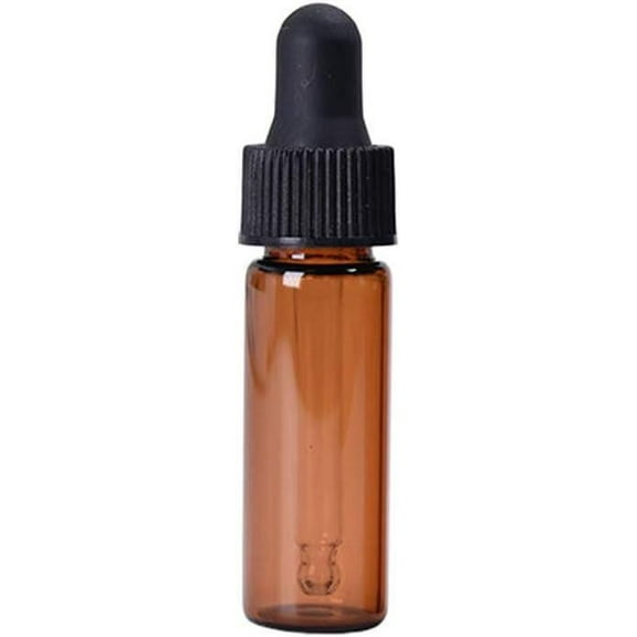Amber Dropper Bottle, 1 Dram (4ml) 10 Pack, The amber dropper bottle has a variety of uses. Glass Eye Dropper, Essential Oil Vials, Perfume Sample, Test Bottle With Dropper.