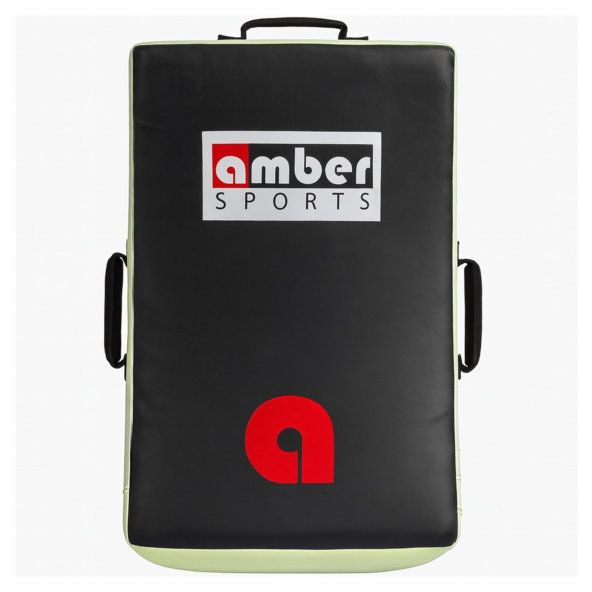 Amber Fight Gear Gel Punch & Kick Shield, Curved Training Pad, 25” x 15” x 5.5”, Multi-Handle Grip, Gel Enforced Lining, Heavy-Duty Canvas Vinyl, Muay Thai, MMA, Kickboxing, Karate