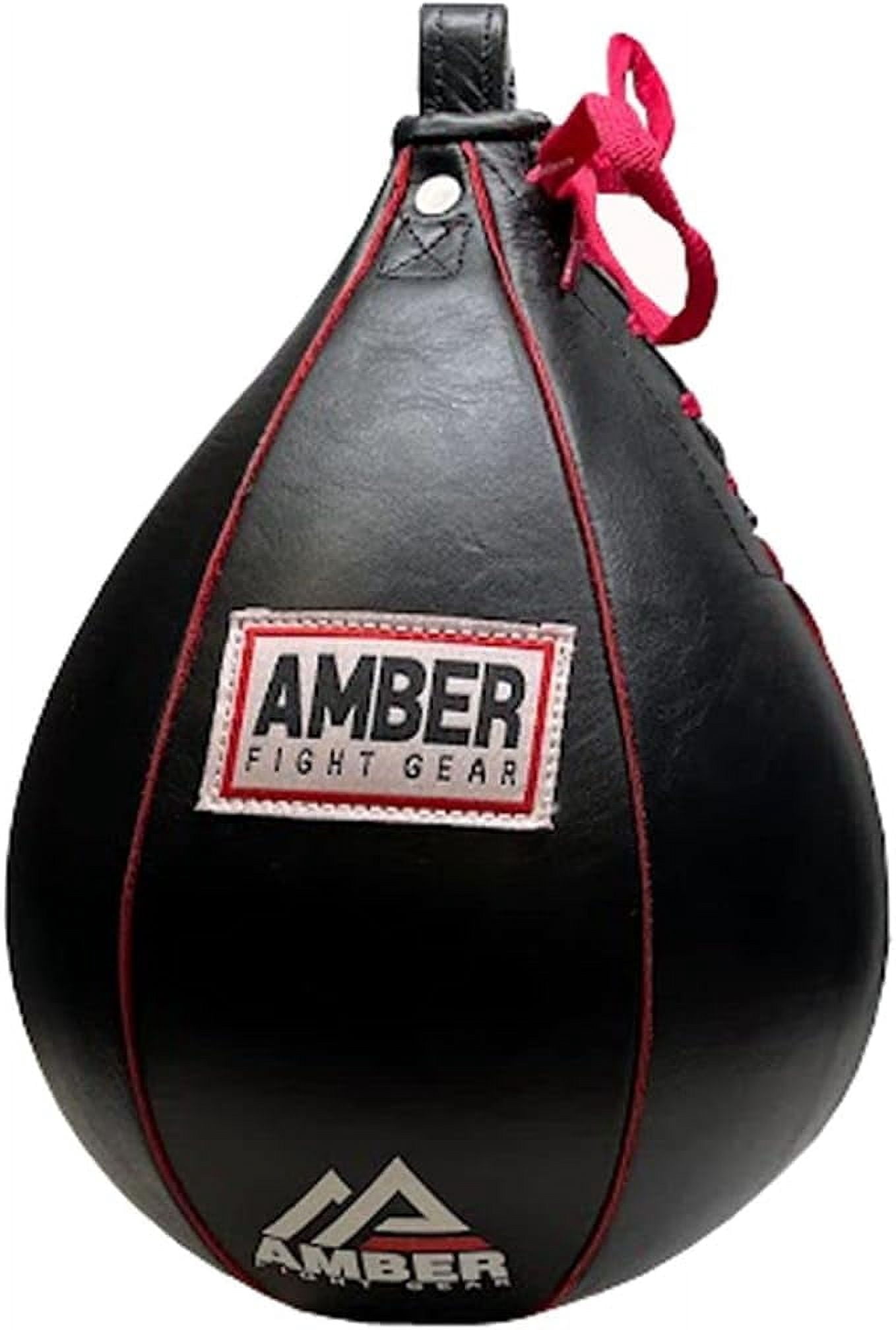 Genuine Leather Speed Bag for MMA, Muay Thai & Boxing, Heavy-Duty Punching Ball for Training, Reflex & Endurance, Reinforced Seams, Fast Rebound - X-Small Sizes