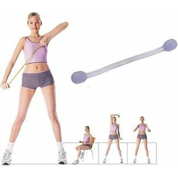 AFG Jelly Tube Resistance Trainer for Upper Body, Lower Body, Core Exercise, Physical Therapy, Pilates, Rehab, Strength Training, Stretch Band Blue