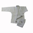 thumbnail image 1 of Amber Fight Gear Judo Uniform 100% Cotton, Single Weave, Durable & Comfortable, Drawstring Pants, Ideal for Training & Competition – Sold in Sets, White, Size 1, 1 of 1