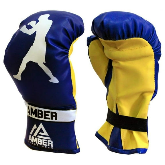 Amber Fight Gear Junior Boxing Gloves, 6oz Gloves for Children Age 3 to 6 Years for MMA Muay Thai kickboxing and punching bag mitts