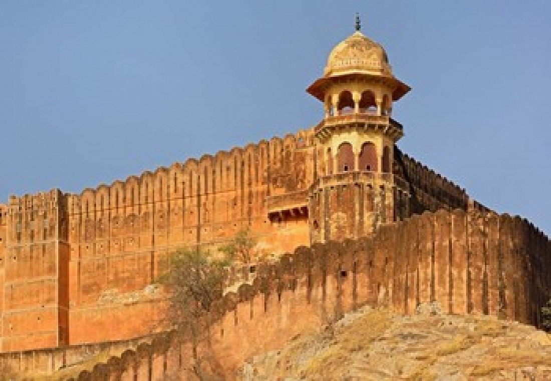 Amber Fort Jaipur India Canvas Art - Adam Jones DanitaDelimont (35 x 24)