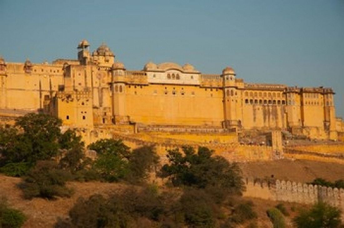Amber Fort Jaipur Rajasthan India Canvas Art - Inger Hogstrom DanitaDelimont (36 x 24)