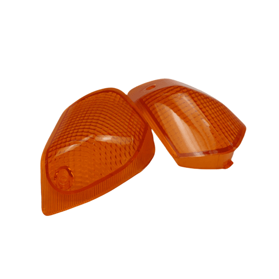 Amber Front Rear Turn Signal Indicator Light Lens Cover for KAWASAKI ZZR400 1993-2006 ZZR600 1993-2008