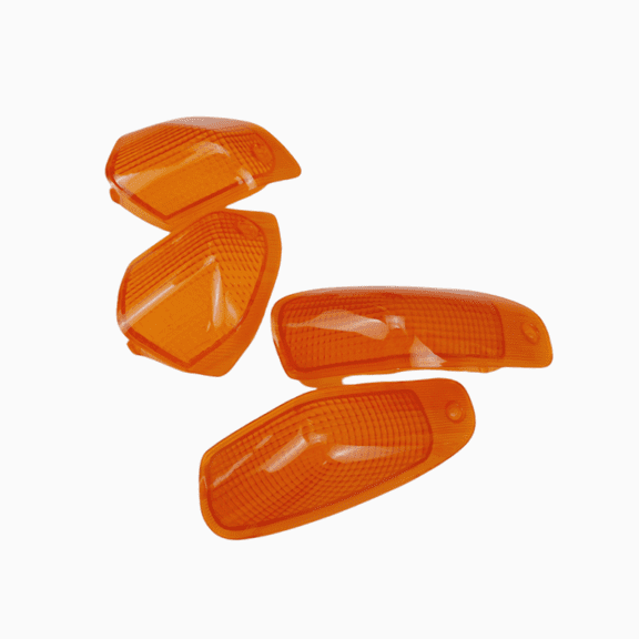 Amber Front Rear Turn Signal Indicator Light Lens Cover for KAWASAKI ZZR400 1993-2006 ZZR600 1993-2008