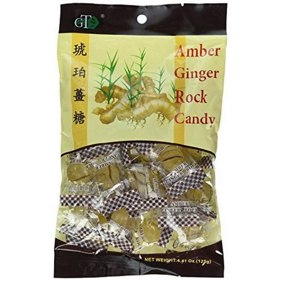 Amber Ginger Rock Candy (10-Pack)