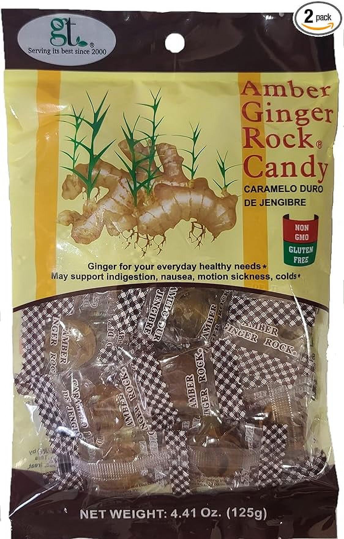 Amber Ginger Rock Candy (2Pack)…