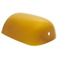 thumbnail image 1 of Amber Glass 9 Inch Banker's Lampshade Replacement, 1 of 1