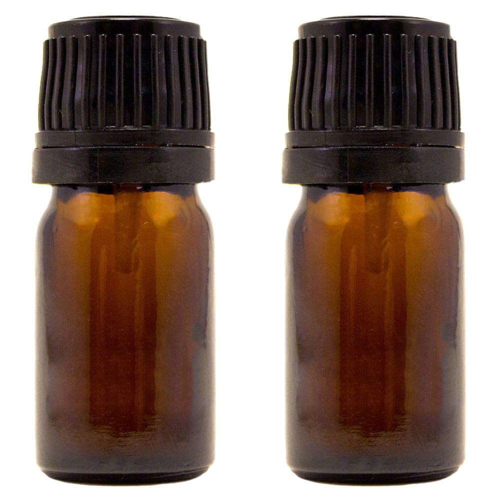 10 Ml (1/3 Fl Oz) Amber Glass Bottle With Euro Dropper (12